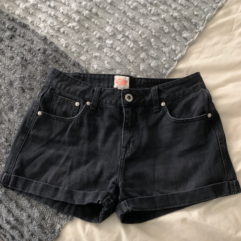 GB black high waisted shorts